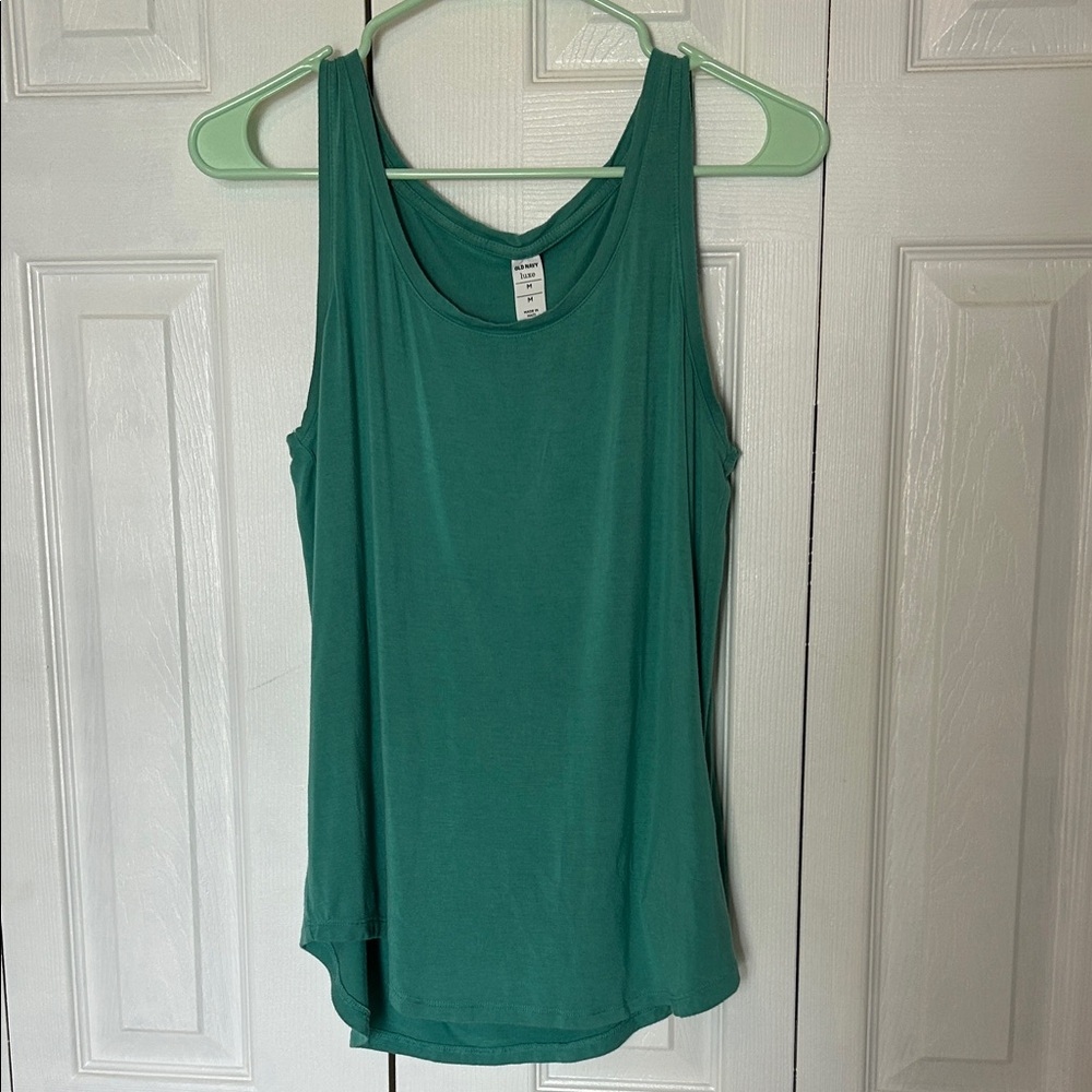 Old Navy Teal Scoop Neck Tank Top